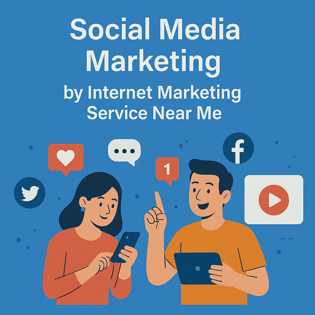 Social media marketing services illustration