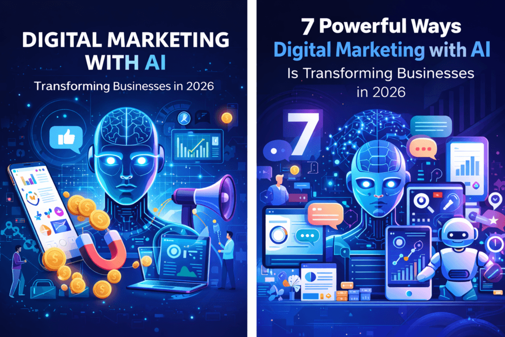 digital marketing with AI technology for business growth