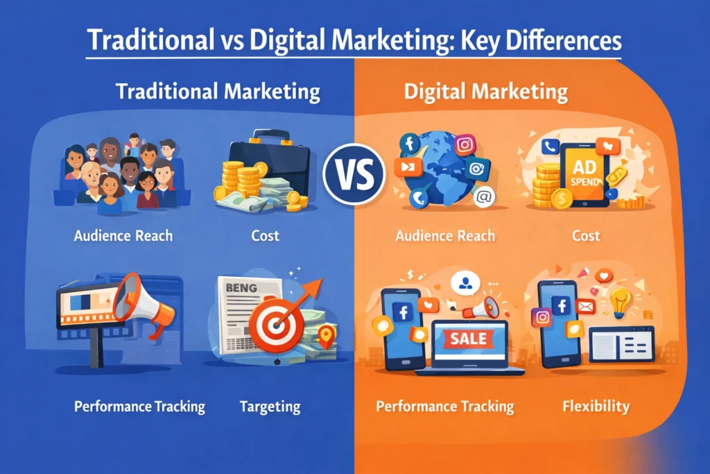 Traditional vs Digital Marketing: Key Differences